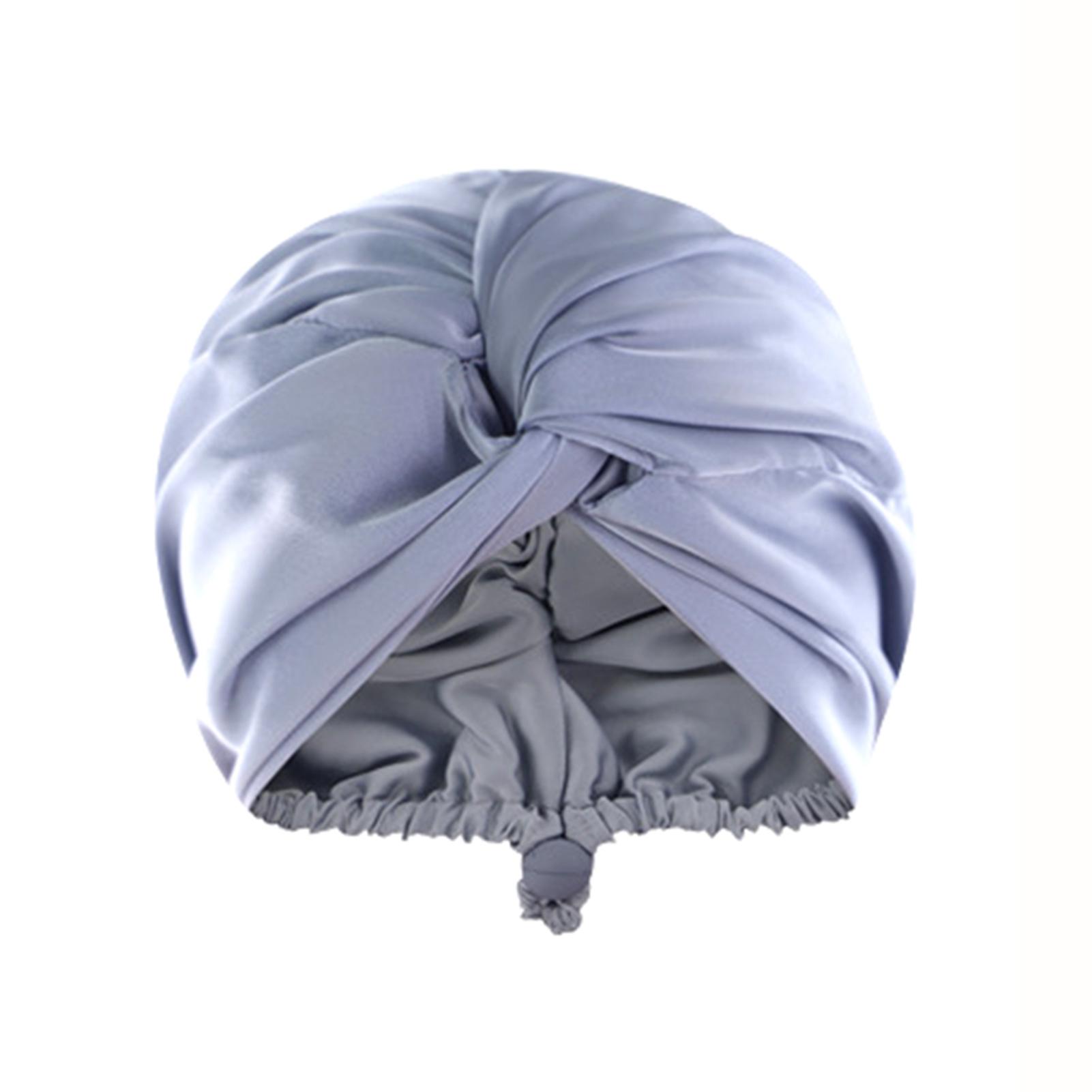 

Women s Satin Night Hair Cap Simple Double Layer Adjustables Silk Satins Hair Bonnets Multicolor Sleep Hair Cap Shower Caps