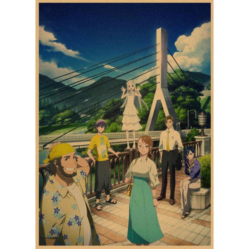 Anime Kraftpapier Poster: Die Blume, die wir an diesem Tag sahen - Kostenloser Versand