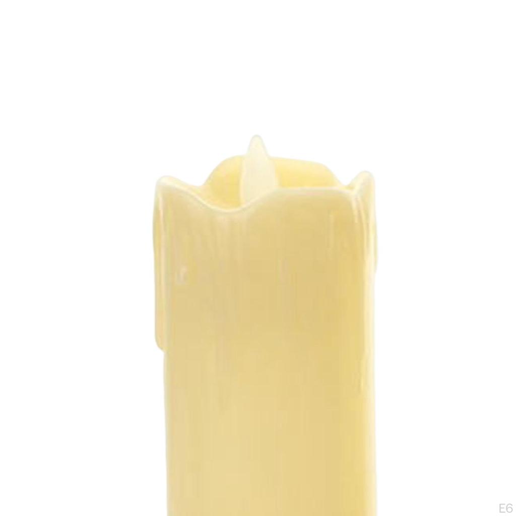 Electric Flameless Pillar Flicker with Holder for Desk, , Festival, Celebrations