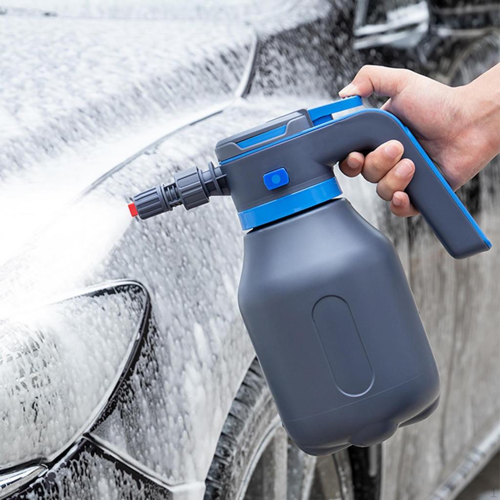 Electric Car Foam Sprayer Spray Bottle Cordless Portable 2000 ml Handheld for Washing