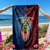 Club Deportivo Guadalajara Print Beach Towel, Versatile Lightweight Absorbent Beach Towel for Pool Surf Yoga Bathroom, Perfect Birthday Holiday Gift