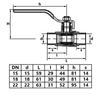 Solder-In Water Ball Valve 18 Mm