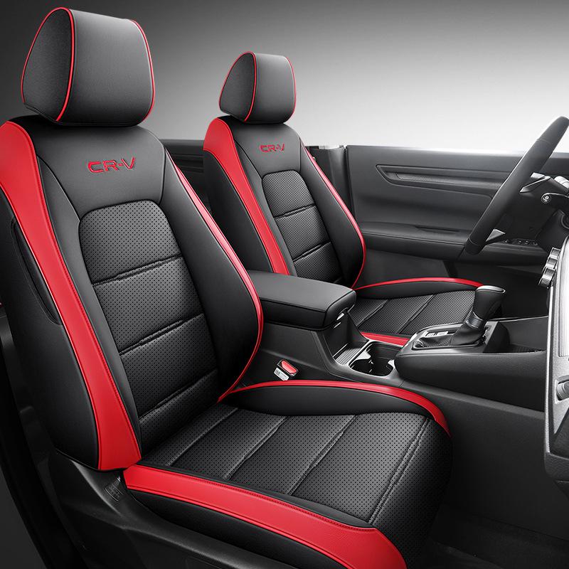 Universal Leather Car Seat Cover: Full Wrap, All-Season, Five-Seat Compatible