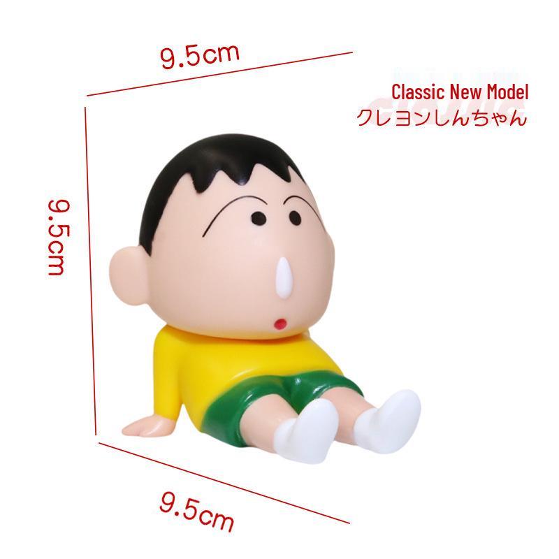 Crayon Shin-chan Tablet-Ständer: Fauler Mensch Anime Figur Trendiges Spielzeug und Niedliches Puppenornament.