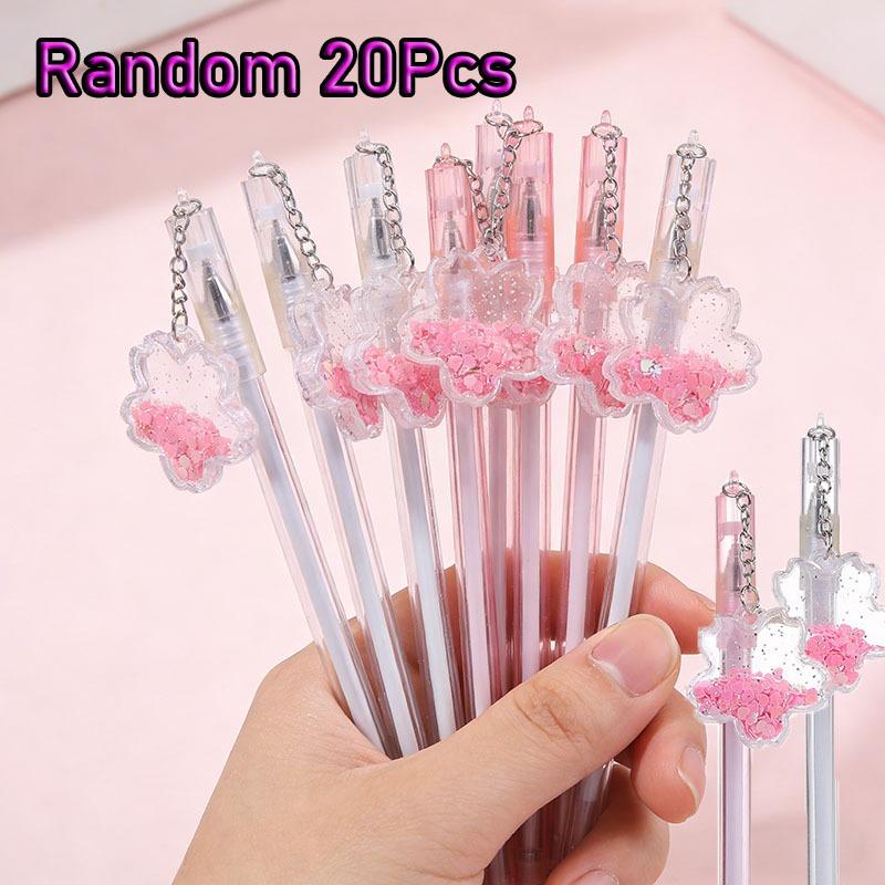 

2 шт. Портативные бытовые ручки с пайетками, многофункциональные, очаровательные, для подписи, гладкое письмо, для офиса, школы Random style2Pcs