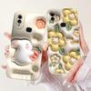 Etui Na Samsung Galaxy A10 A105F A10s A107F Miękki Płynny Silikon Tylna Klapka Na Samsung M01s SM-M017F Etui Królik Kot Panda
