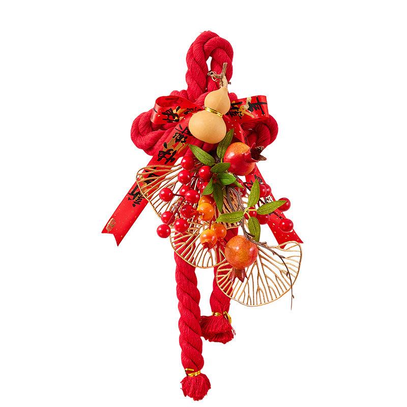 Spring Festival New Year's Day Decoration Swastika Knot Pendant New Entry Door Handle Living Room Decoration Atmosphere New Year Pendant