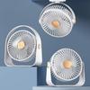 Clip-on Camping Fan 3 Speed Rechargeable Battery Operated Air Circulator Desktop Portable for Tent Office Dorm and Home