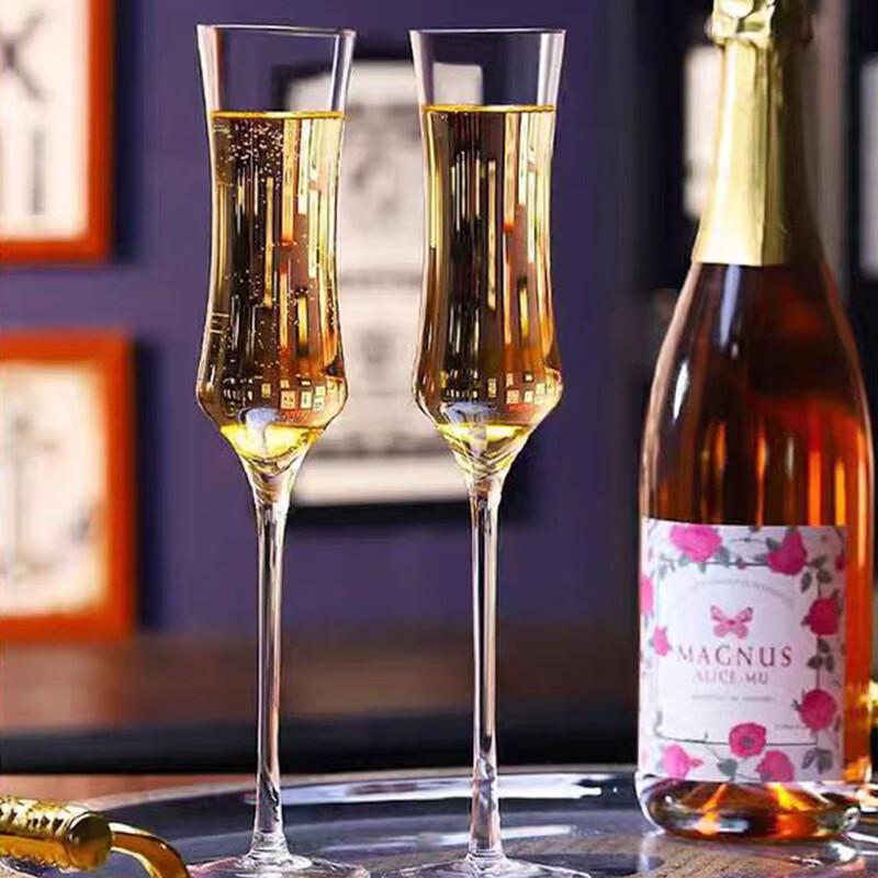 Elegant Waist Champagne & Cocktail Glasses (Set of 2)