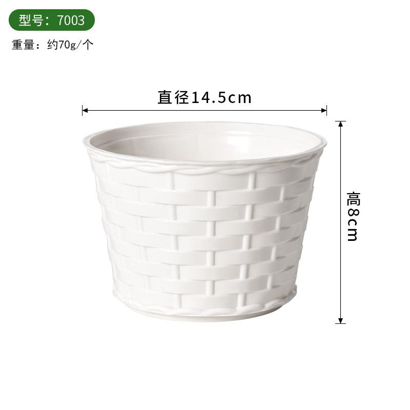 Thickened Plastic Flower Pot, Durable Planter for Succulents Phalaenopsis, DIY Faux Plant Decor, Home Garden Container