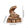 Statua Anno del Serpente Pezzo d'Arte da Collezione Feng Shui per Esposizione da Ufficio