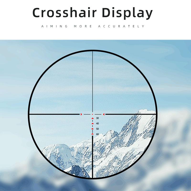 NSIRIUS 4-14X44 AOE Taktik Kapsam Optik Görüş Kırmızı Yeşil Işıklı Artı Avcılık Avcılık Sight