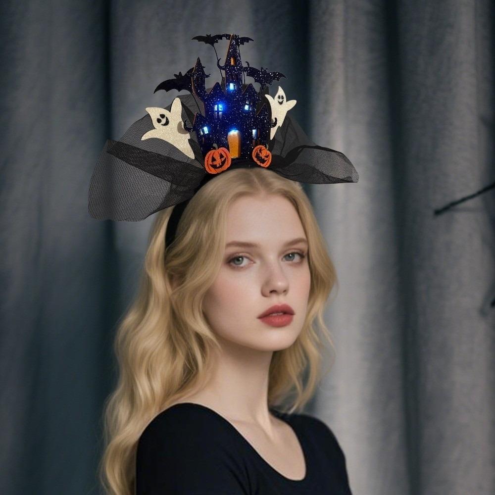 Castle Halloween Hair Hoop White Ghost Ghost Hairband Halloween Headband  Festive Decorations