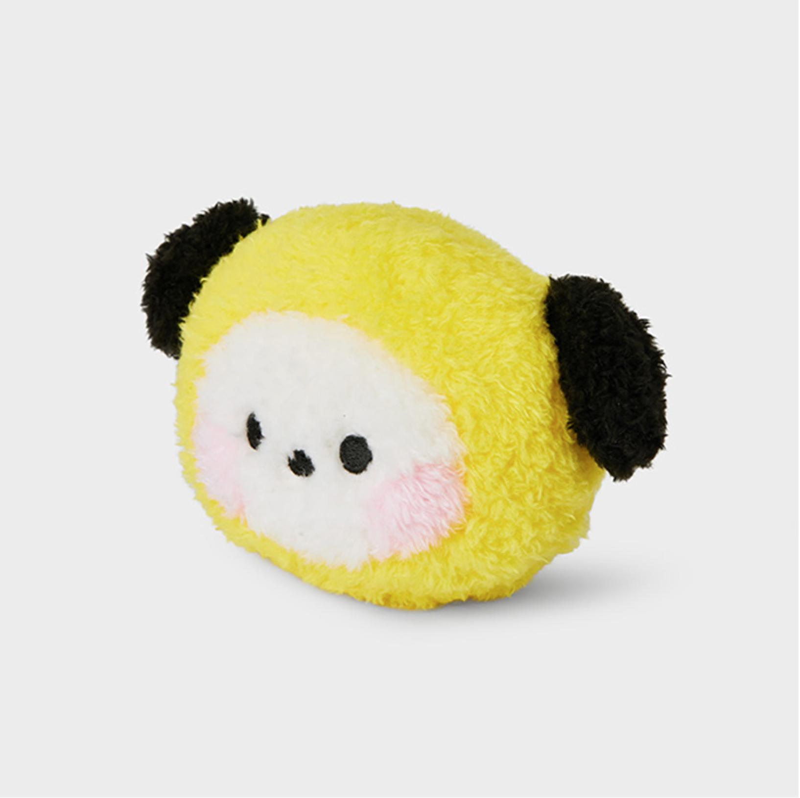 LINE FRIENDS BT21 CHIMMY Minini Блестящее плюшевое ручное зеркало Официальное CHIMMY Plush Hand Mirror