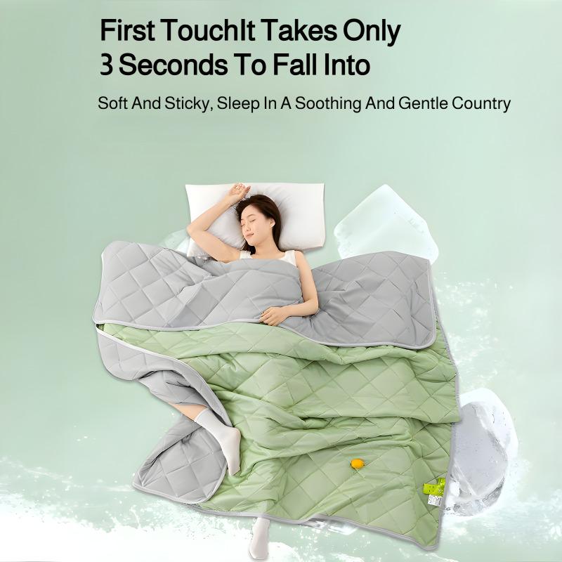 Cool Ice Silk Summer Quilt Solid Summer Quilt Air Conditioning Quilt Summer Thin Grade A Cooling Blanket Lightweight Cool Duvet