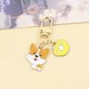 Assorted Cartoon Pet Dog Alloy Keychains (5-Pack)