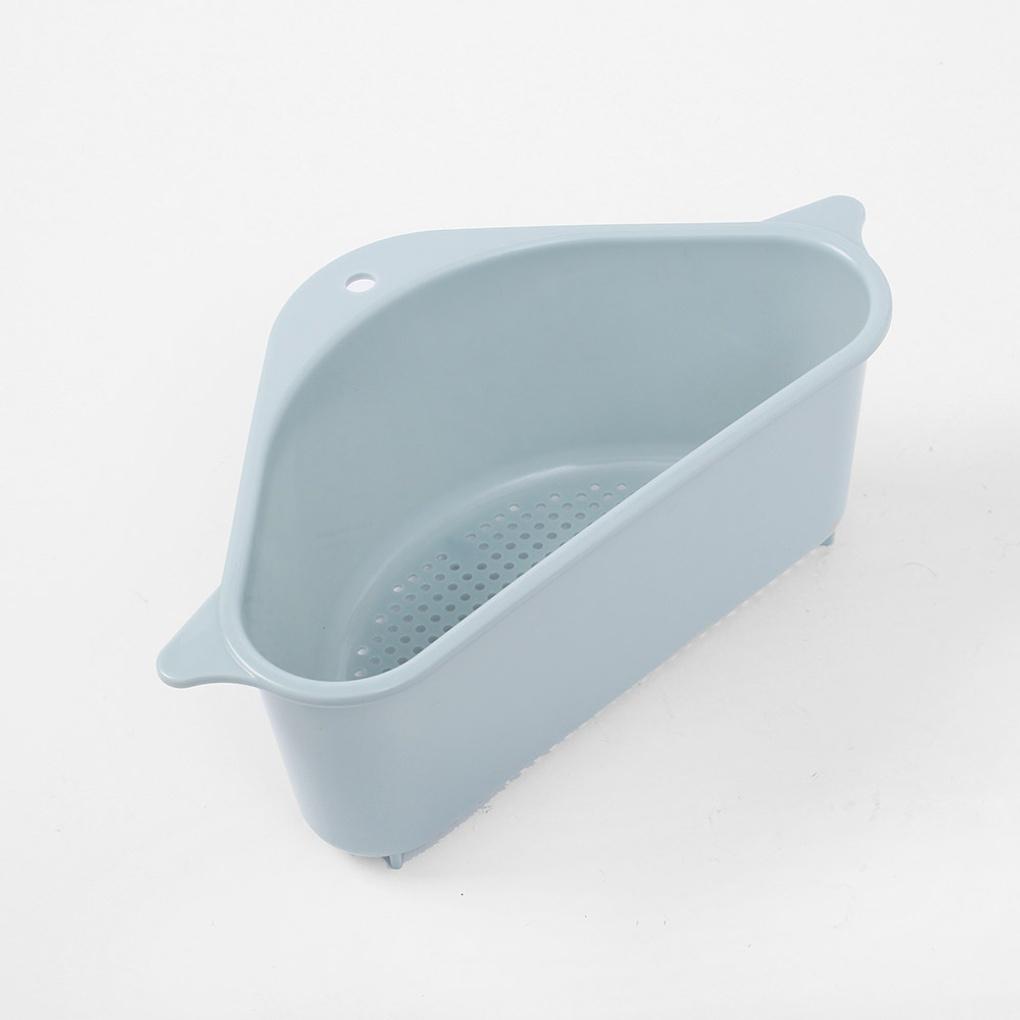 Sink Corner Basket Food Waste Basket Blue