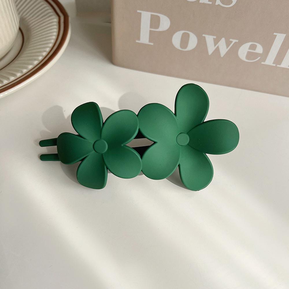 Girl Frosted Flower Big Hair Clip Hairpins Women Headwear Ponytail Duckbill Clips Hair Claws Barrettes