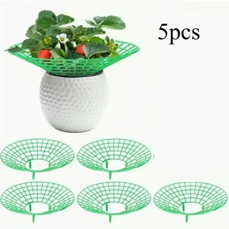 

5/10pcs Strawberry Plant Supports with Three Sturdy Legs Provide Protection for Strawberries Against Mold, Rot, and Dirt