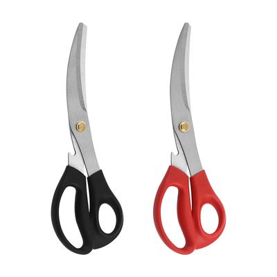 Stainless Steel Extended Blade Barbecue Scissors Salad Vegetables Meat Cutter Household Kitchen Shear 2 Colors