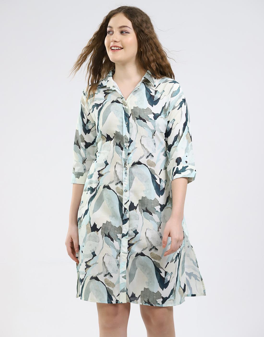 

Monte Carlo Women Collar Neck Dress XXL зелений