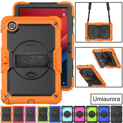 For Lenovo Tab M10 Plus 10.6" TB128FU 3rd Gen 10.1 Inch TB328FU X306F X606F Shockproof Rugged Tablet Case Hand Strap Stand Funda