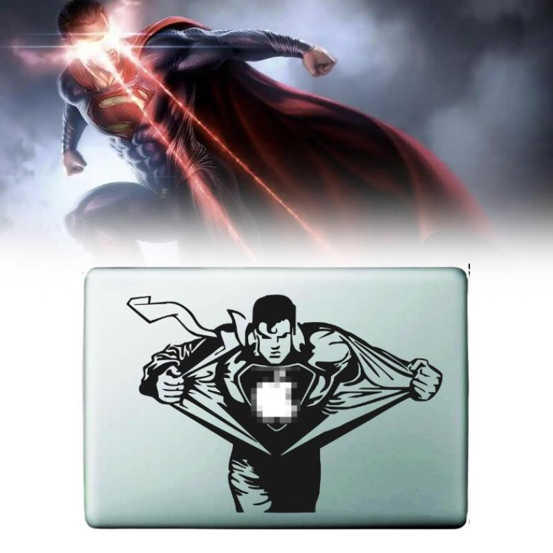 Superman Apple Air Pro 11 12 13 Sticker Black Partial Wrap Creative Accessory
