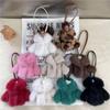 Fashion Faux Rabbit Fur Bag Charm Clothing Shape Soft Key Decoration Backpack Decoration Women Accessories