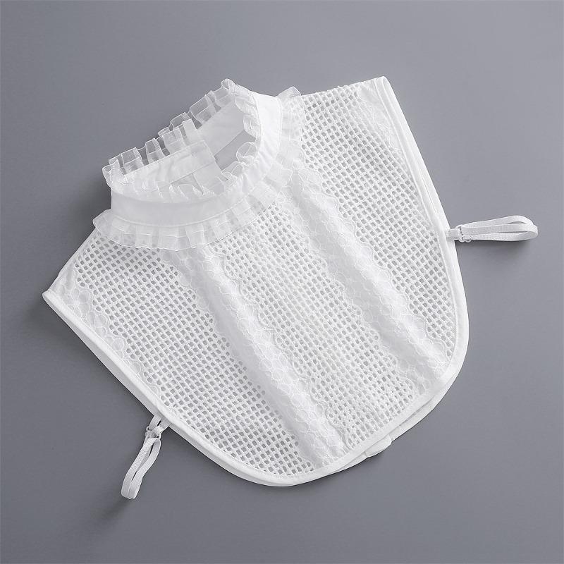 Damen Spitzen Stehkragen Hemd Falscher Kragen Vintage Abnehmbarer Hemdkragen Halsschmuck Falscher Kragen Revers Bluse Oberteil Kleidung Accessoires