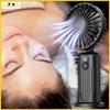 Mini fan portable fan stand handheld black matt
