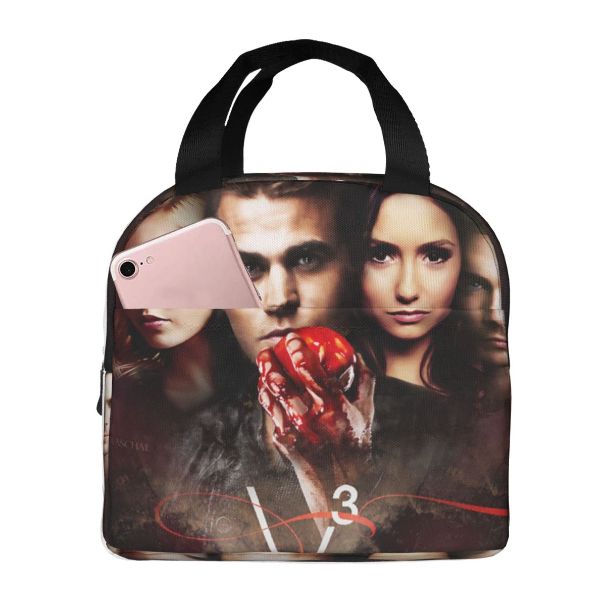 The Vampire Diaries Insulated Lunch Bag for Women Office Cooler Thermal Food Box Tote Portable Lunch Boxes Container One Size