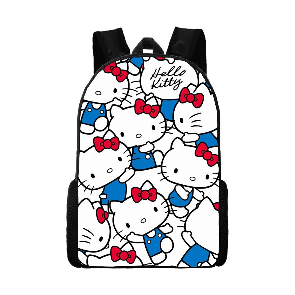 Hello Kitty Cartoon Backpack Ello Kitty Schoolbag Digital Printing Backpack