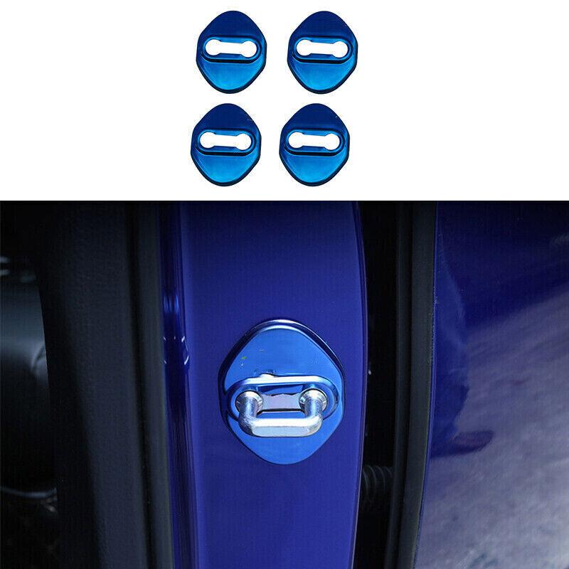 For Honda Accord 2018- Blue Titanium Door Lock Protection Cover Trim 4X