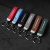Estilo de Coche Llavero de Metal Llavero de Cuero Gamuzado Para Panamera Carman Macann Bobst Cayenne 911 981 991 970 996 Pegatina HF8