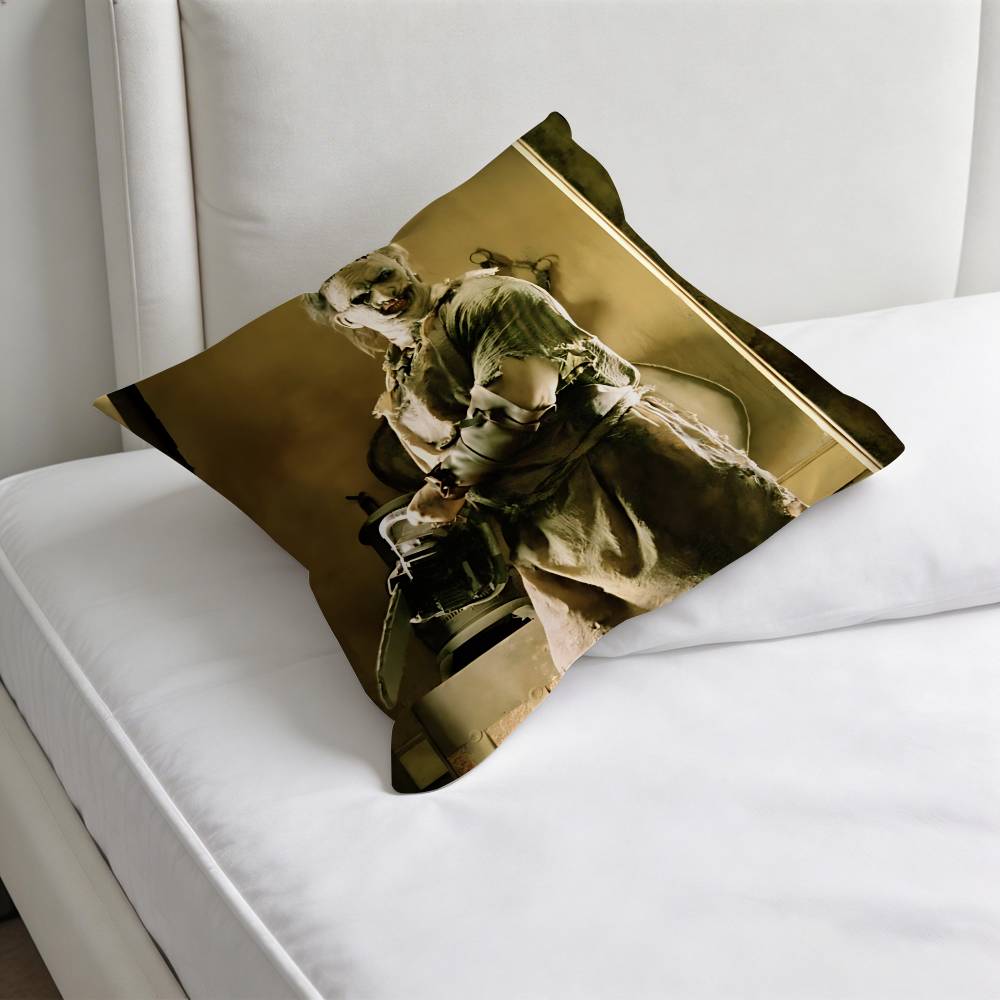 SSaw Horror MMassacre Cool Printed Pillowcase Soft Polyester Pillow Cover Home Bedding Decor Print Gift No Pillow Core
