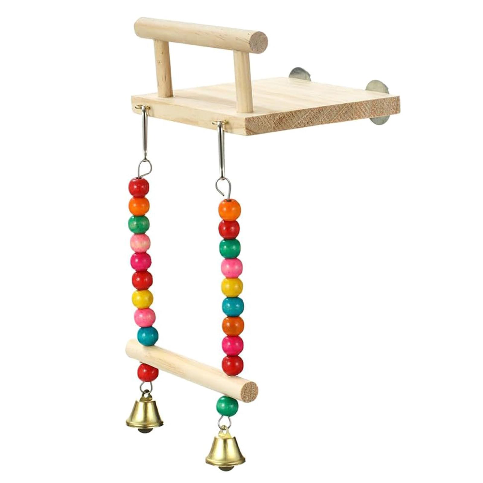 

Swing Toy for Bird Perch Stand Grinding Scratchers Perch Hammock Molar Chew Toy for Parrots Parakeets Toy Bird B