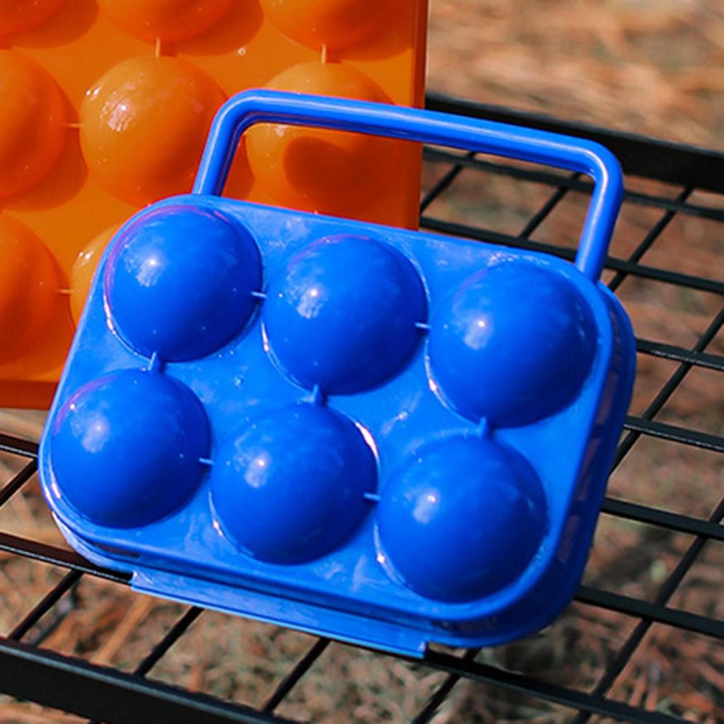 6-přihrádková krabička na vejce pro kempování a venkovní použití