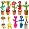 Dancing Cactus Dancing Cactus Enchanting Flower Talking Singing Dancing Electric Plush Toy