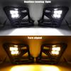 Car Front Bumper Fog Lights DRL For Kia RIO 2025 2025 Daytime Running Lights Cover With Yellow Turn Signal Day Light Headlights