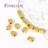 Brass Metal Beads Separators 18K Real Gold Plated Irregular Spacer Beads For Necklaces Making,DIY Jewelry Making Supplies