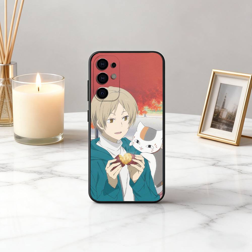 Takashi N-Natsumes Book of F-Friends Phone Case For Samsung S25,S24,S21,S22,S23,S30,Ultra,S20,Plus,Fe,Lite,Note,10,Black Cover