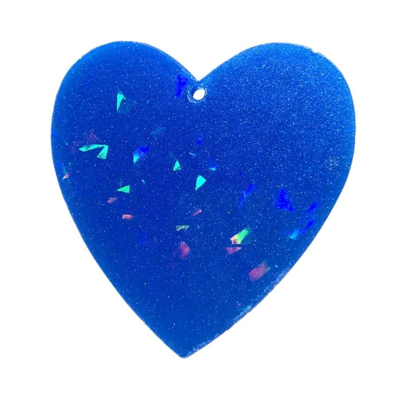 Shiny Light and Shadow Ornaments Silicone Epoxy Keychain Mold DIY Earrings Pendant Jewelry for Valentine Gift Crafts