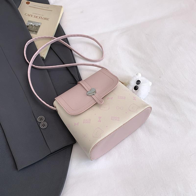 Women's bag new bucket bag women's mini shoulder bag women's small square bag autumn niche design versatile trend