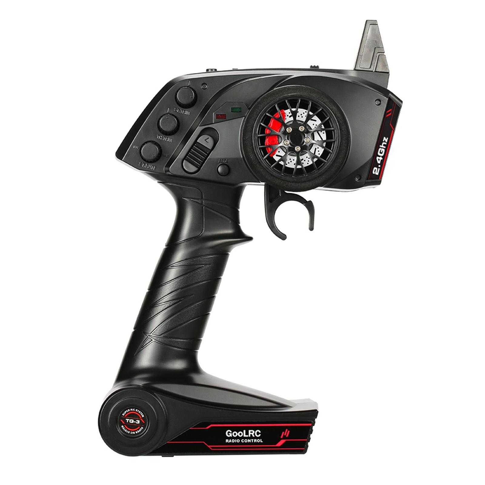 

GoolRC TG3 2.4GHz 3CH Digital Radio Remote Control Transmitter with Receiver for RC Car Boat RC toys \u0026amp Hobbie чорний