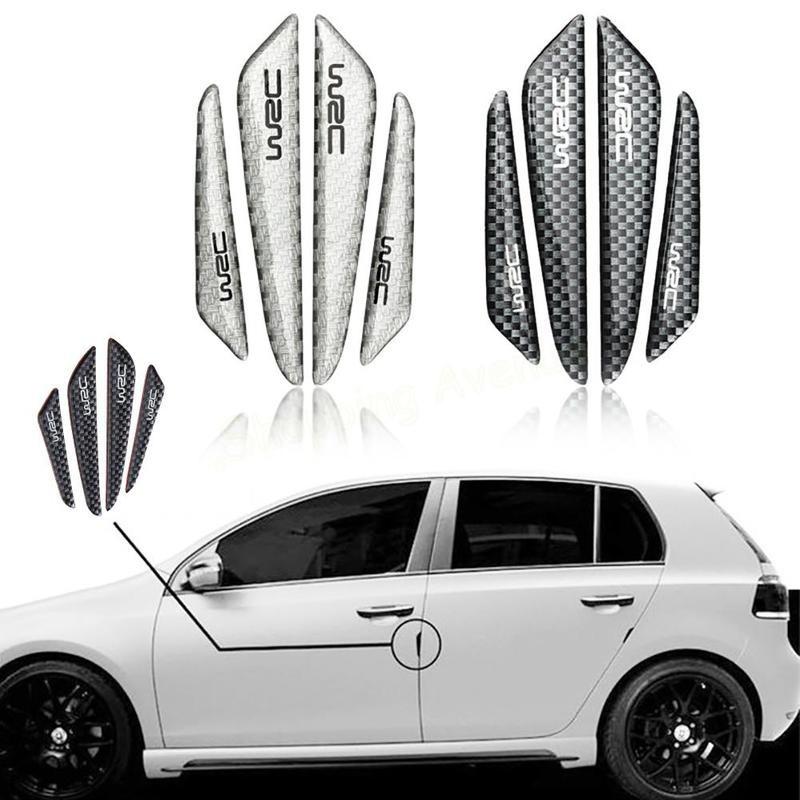 4X Car Styling Door Protector Door Side Edge Protection Guards Stickers Door Door Protector Fiber серебряный