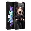 N-Note D-Death Yagami Light Black Phone Case For Samsung ZFlip7 ZFlip6 ZFlip5 ZFlip4 ZFlip3 5G Hard Protective Galaxy Z Flip 3 4