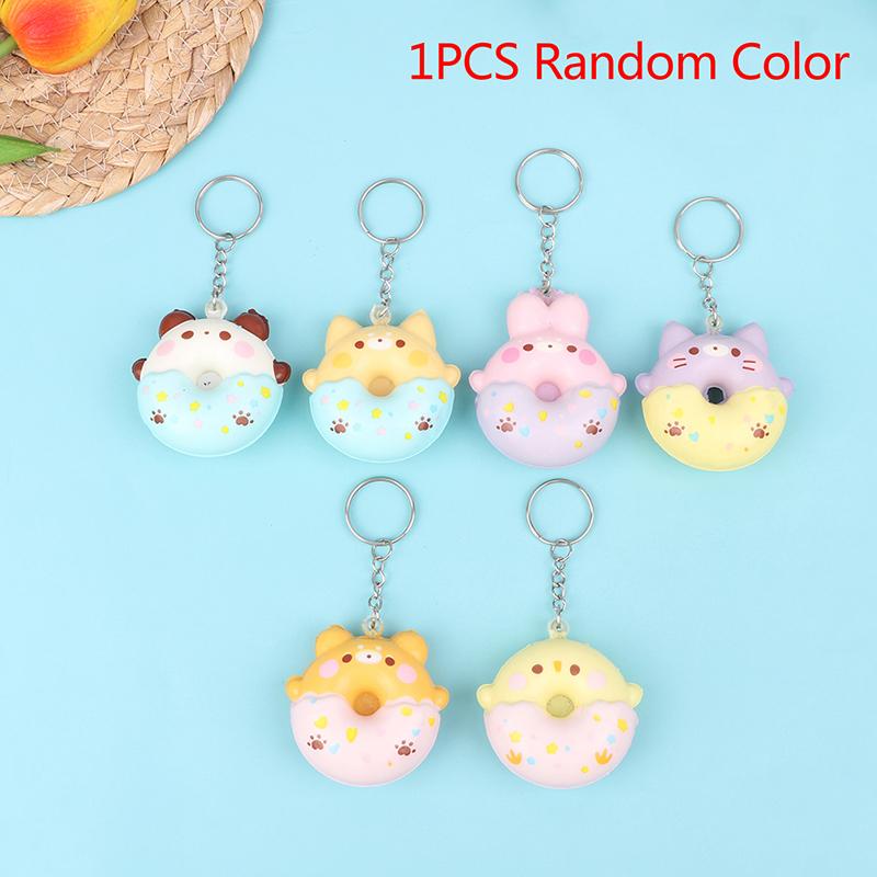 Donut Vent Pendant Slow Rebound Decompression Vent Toy Pendant Keychain Toys