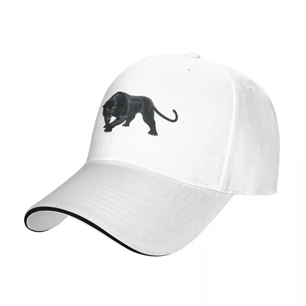 Black Panther Roaring Printing Baseball Cap Men Fashion Coquette Beach Dad Hats 2024 New Peaked Cap