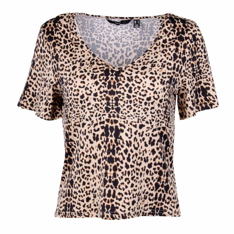 

Женская футболка с V-образным вырезом и принтом VERO MODA