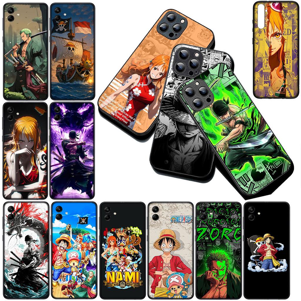 for Samsung Galaxy S20 S22 S21 FE Ultra Plus A07 A17 A15 A16 A25 A57 A37 Phone Cover Case One Pieces Luffy Nami Roronoa Zoro